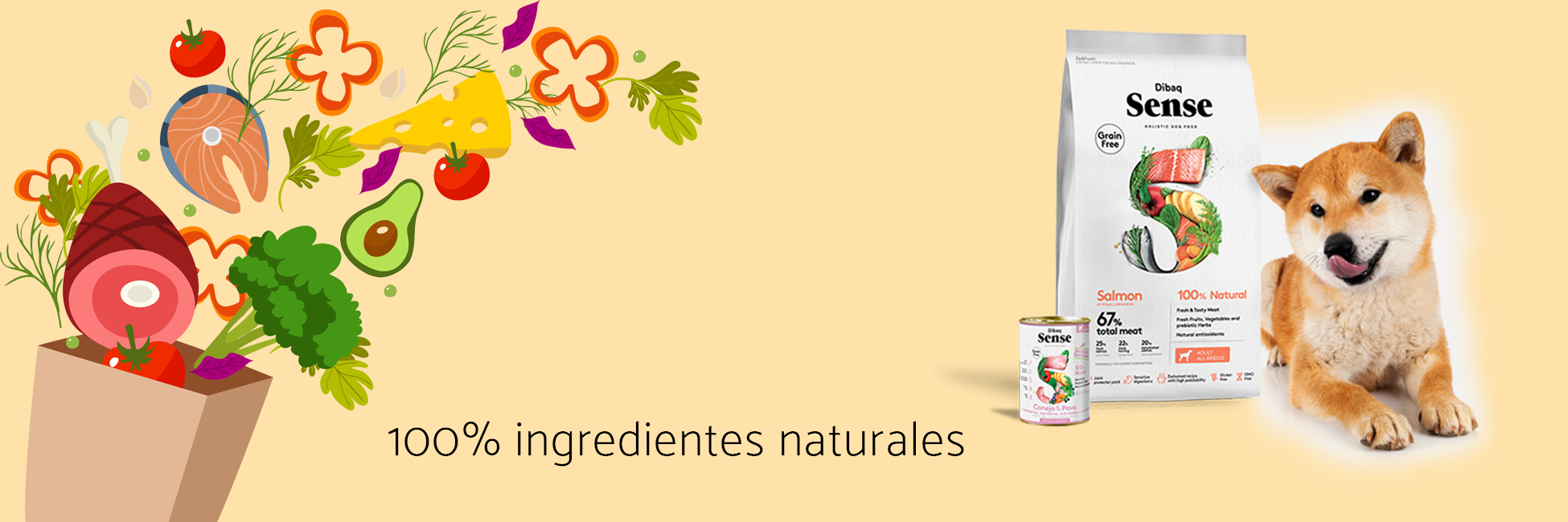 Alimentos con ingredientes 100% naturales para mascotas